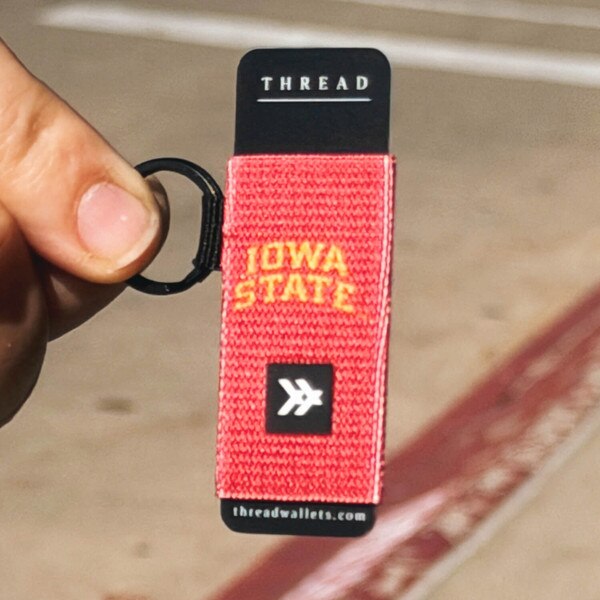 Thread Iowa State Stripes Cardinal Lip Balm Holder